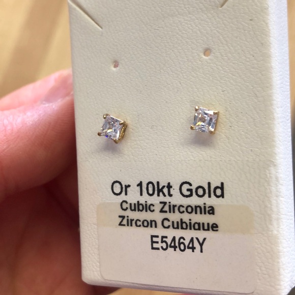 Zirconia stud earrings - Picture 4 of 5